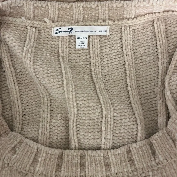 Seven7 Beige Knit Sweater - Picture 4 of 4